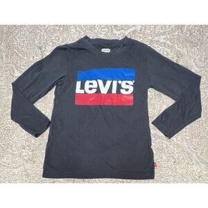 Levis Boys‎ 7/8 Black Longsleeve Logo Tshirt